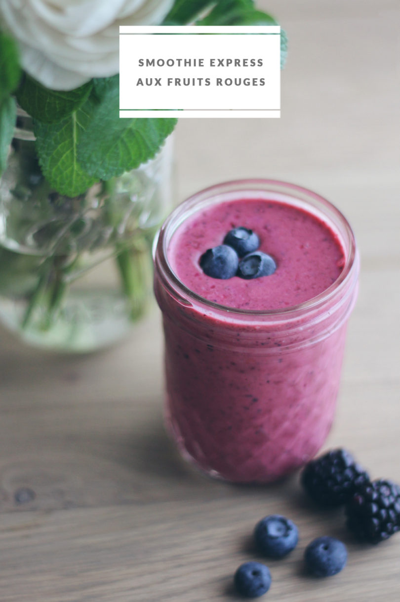 Recette Un Smoothie Aux Fruits Rouges